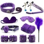 violetinis BDSM rinkinys